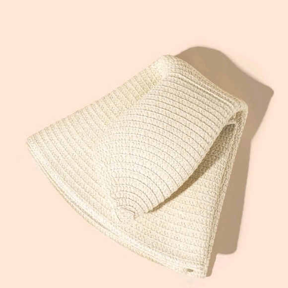 Floppy Wide Brim Straw Hat - Picture 5 of 11